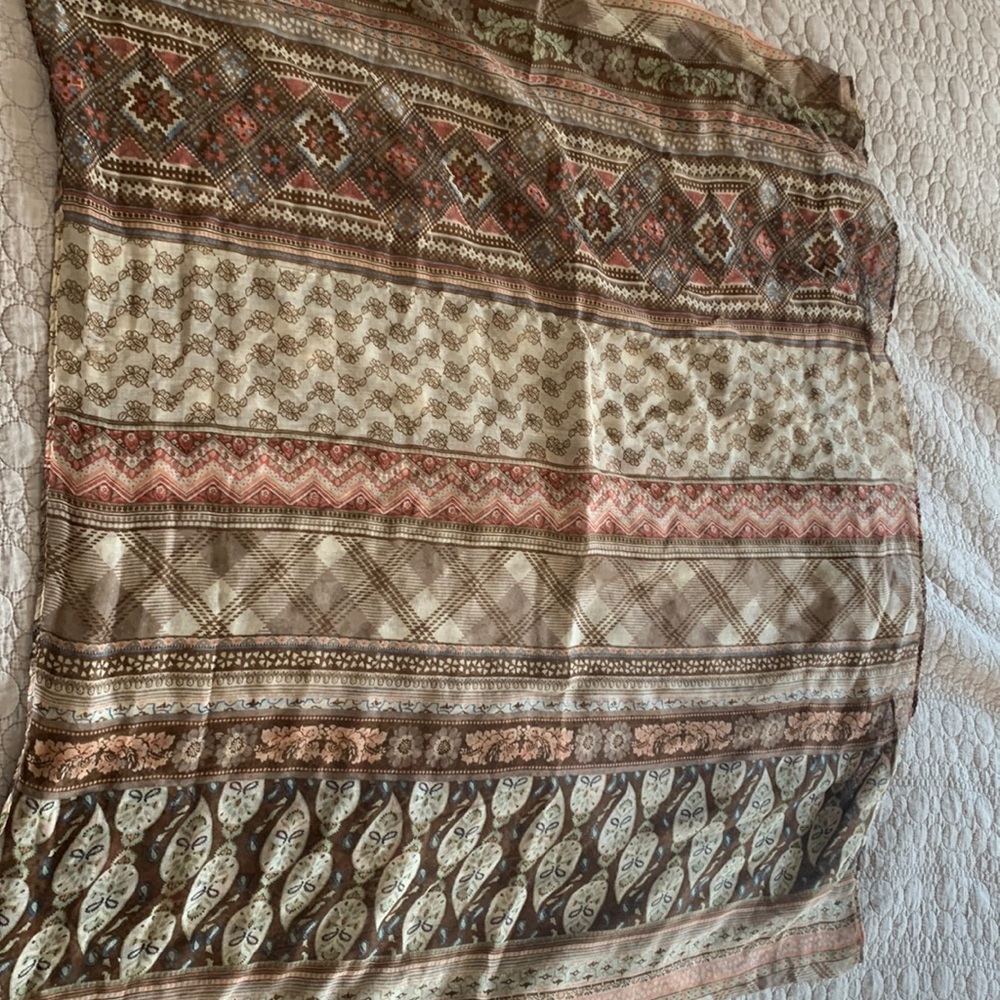 Patterned infinity scarf